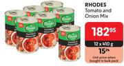 Rhodes Tomato & Onion Mix-12 x 410g