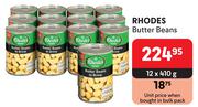 Rhodes Butter Beans-12 x 410g