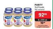 Purity 3rd Foods (All Variants)-6 x 200ml