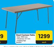 Steel Canteen Table-Each