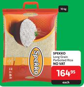 Spekko Long Grain Parboiled Rice-10Kg Each