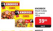 Knorrox Stock Cubes (All Variants)-480g Each