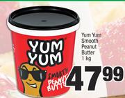 Yum Yum Smooth Peanut Butter-1Kg
