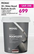 Promac Water Based Roofcote Acrylic-20L