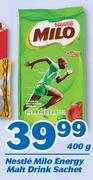 Nestle Milo Energy Malt Drink Sachet-400g