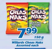 Willards Cheas Naks-150g Each