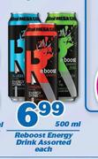 Reboost Energy Drink-500ml Each