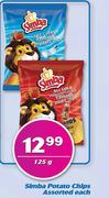 Simba Potato Chips-125g Each