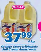 Orange Grove Isibhakela Full Cream Amasi-4Kg Each