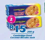 Cambridge Food Coconut Biscuits-2x200g Each