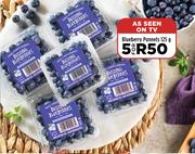 Blueberry Punnets-For 5 x 125g