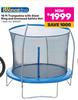 Bounceking 10 Ft Trampoline With Steel Ring & Enclosed Safety Net 819237