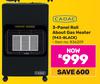 Cadac 3 Panel Roll About Gas Heater 943-BLACK 836209