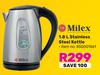 Milex 1.8L Stainless Steel Kettle 850001561