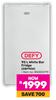 Defy 90L White Bar Fridge DBF90W 850003119