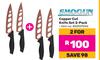 Shogun Copper Cut Knife Set 2 Pack 850001046-For 2