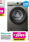 Hisense 7Kg Front Loader Washing Machine WFQP7012VMT 850001176