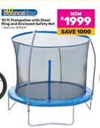 Bounceking 10 Ft Trampoline With Steel Ring & Enclosed Safety Net 819237