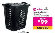 Miss Molly Laundry Basket Graphite 850009610