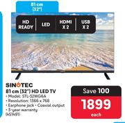 Sinotec 32"(81cm) HD LED TV 451491