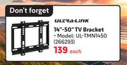 Ultra-Link 14"-50" TV Bracket 266293