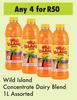 Wild Island Concentrate Dairy Blend-For 4 x 1L