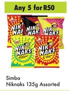 Simba Nik Naks Assorted-For 5 x 135g