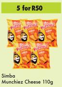 Simba Munchiez Cheese-For 5 x 110g
