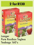 Laager Pure Rooibos Tagless Teabags-For 2 x 160's