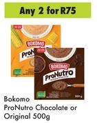 Bokomo Pro Nutro Chocolate Or Original-For 2 x 500g