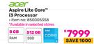 Acer Aspire Lite Core i3 Processor 850005358