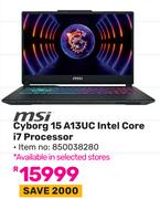 MSI Cyborg 15 A13UC Intel Core i7 Processor 850038280