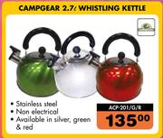 Campgear 2.7Ltr Whistling Kettle ACP-201/G/R