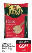 Jungle Oats Regular Refill Bag-2Kg Each