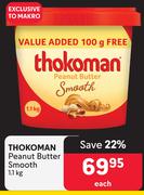 Thokoman Peanut Butter Smooth-1.1Kg Each