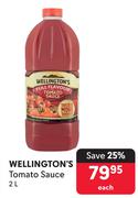 Wellington's Tomato Sauce-2L Each