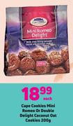 Cape Cookies Mini Romeo Or Double Delight Coconut Oat Cookies-200g Each