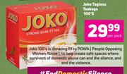 Joko Tagless Teabags-100's Pack
