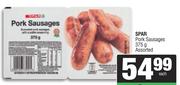 Spar Pork Sausages Assorted-375g 