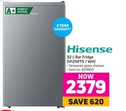 Hisense 92L Bar Fridge H125RTS/WH