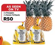 3 x Pineapples And 2 x Banana Thriftpacks-For All