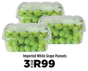 Imported White Grape Punnets-For 3