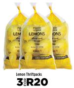 Lemon Thriftpacks-For 3