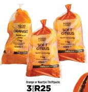 Orange Or Naartjie Thriftpacks-For 3