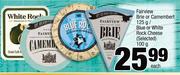 Fairview Brie Or Camembert-125g/Blue Or White Rock Cheese(selected)-100g Each
