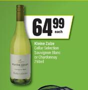 Kleine Zalze Cellar Selection Sauvignon Blanc Or Chardonnay-750ml Each