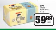 Spar Choice Butter Brick-500g Each