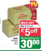 Spar Margarine Brick-For 2 x 500g