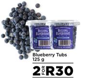 Blueberry Tubs-For 2 x 125g
