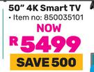 Hisense 50" 4K Smart TV